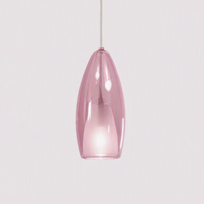 FLUTE Einzelpendel - Glas rosé